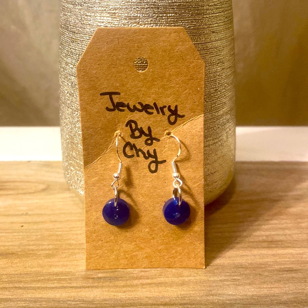 Hand crafted resin earrings